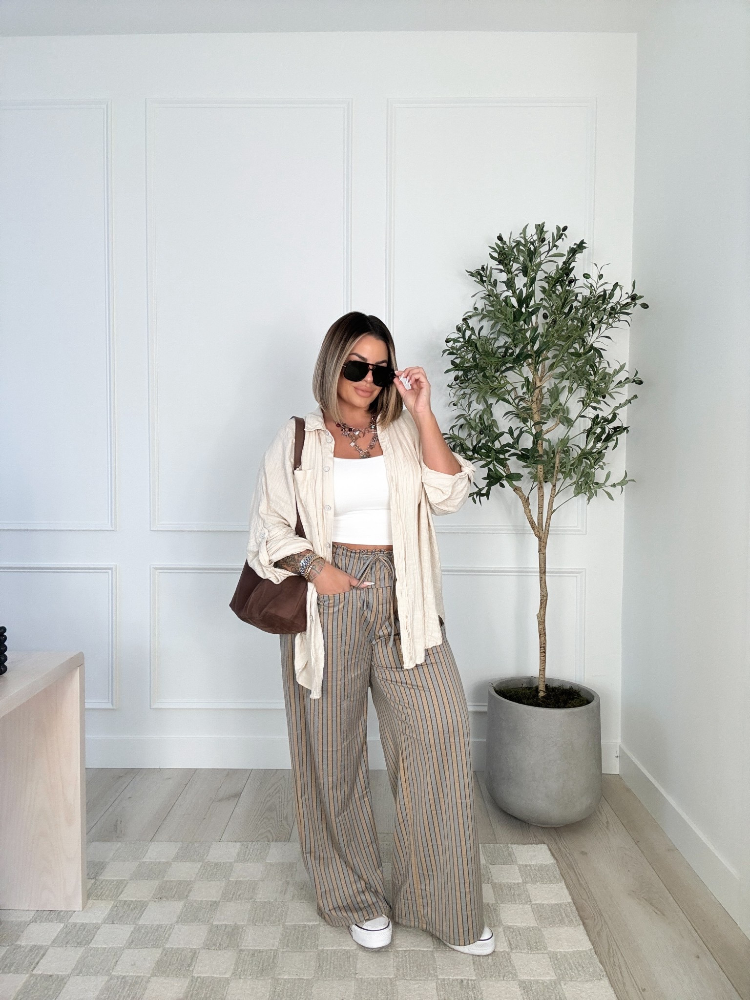 Pants xl 
Tank L 
Shirt linked similar 


#LTKFindsUnder50 #LTKFindsUnder100 #LTKMidsize