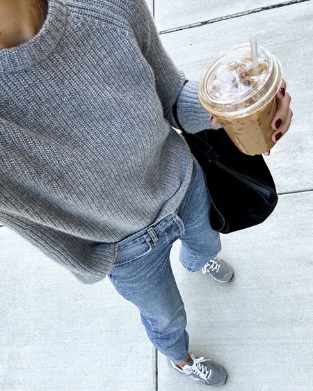 Fashion Jackson wearing Jenni Kayne sweater (xs) use code JACKSON15 for a discount. AGOLDE jeans, new balance sneakers #sneakers #sweaters #casual #falloutfit 

#LTKunder100 #LTKshoecrush #LTKstyletip