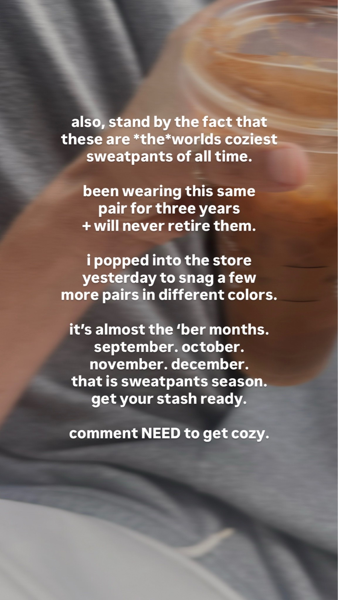 fleece lined sweats // coziest but not overly hot

#LTKgrwm #LTKmomlife #LTKSeasonal