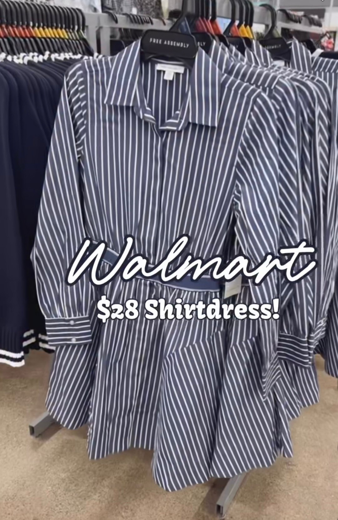 Free Assembly shirt dress, LTKworkwear, striped shirt dress, Walmart new arrivals, Walmart style, Walmart dress

#LTKWorkwear #LTKPetite #LTKFindsUnder50