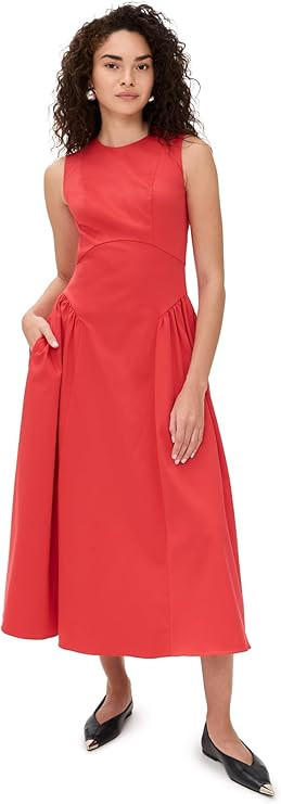 Shoshanna Women's Fontana Cotton Poplin Grayson Dress | Amazon (US)