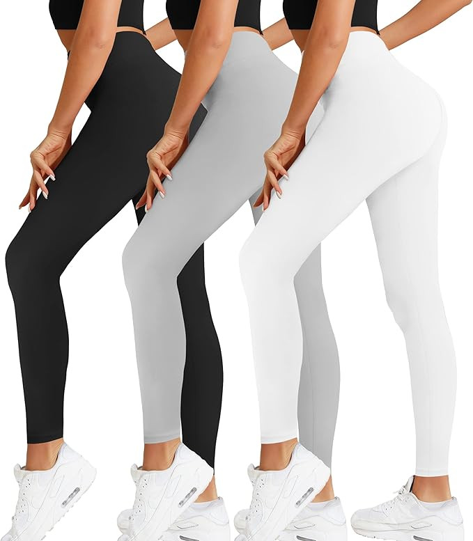 Natural Feelings High Waisted Leggings for Women Ultra Soft Stretch Opaque Slim Yoga Leggings One... | Amazon (US)
