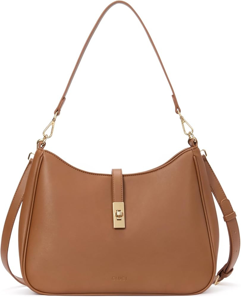 CLUCI Shoulder Bag for Women, Purses for Women, Handbag Hobo Bags Vegan Leather Crossbody Purse w... | Amazon (US)