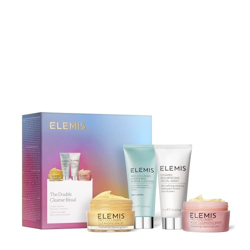 ELEMIS Double Cleanse Ritual, Travel Skincare Essentials, Holiday Gift Set for Women | Amazon (US)