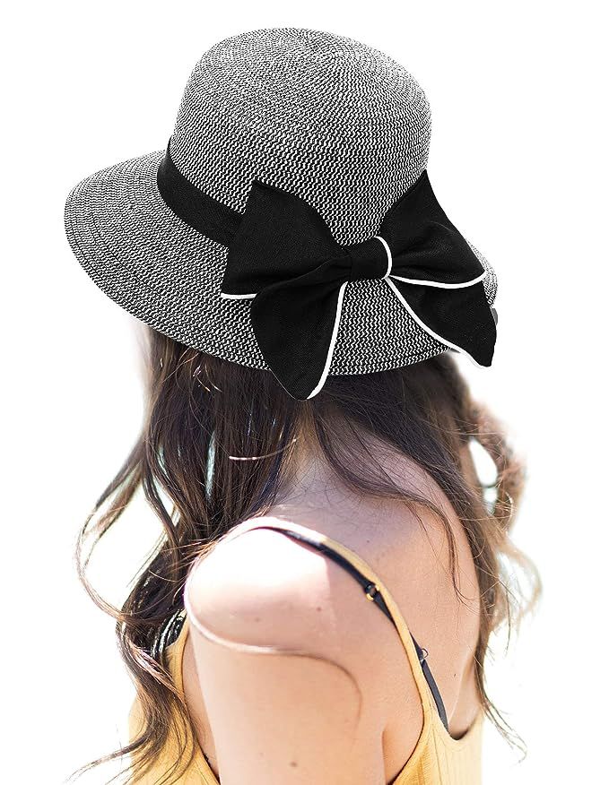 AbbyLexi Women Straw Sun Hat Packable Beach Hat | Amazon (US)