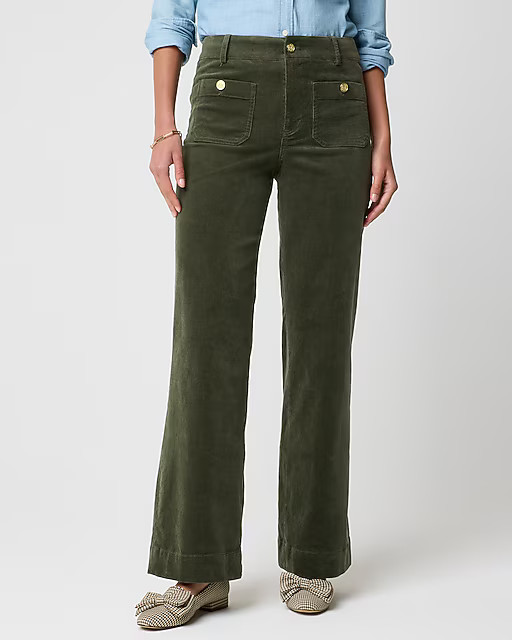 Petite corduroy Lizzie patch-pocket pant | J.Crew Factory