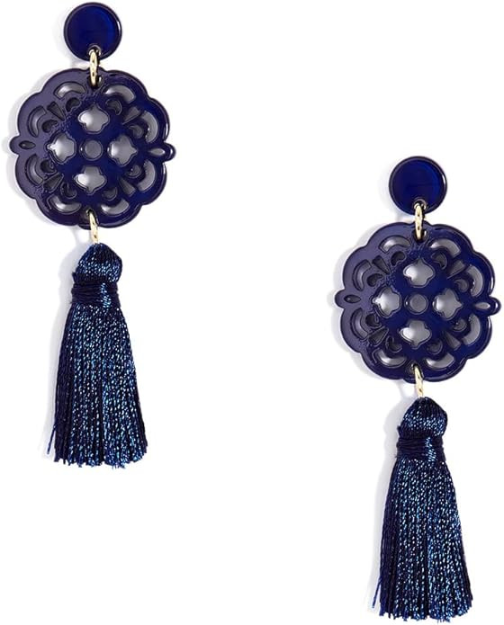 ZENZII Acrylic Resin Tassel Earrings for Women Geometric Modern Pattern Acetate Drop and Dangle E... | Amazon (US)