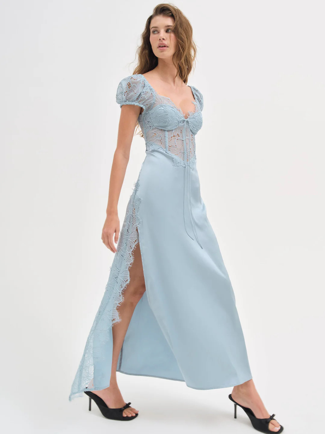 Casey Maxi Dress \u2014 Blue | For Love & Lemons