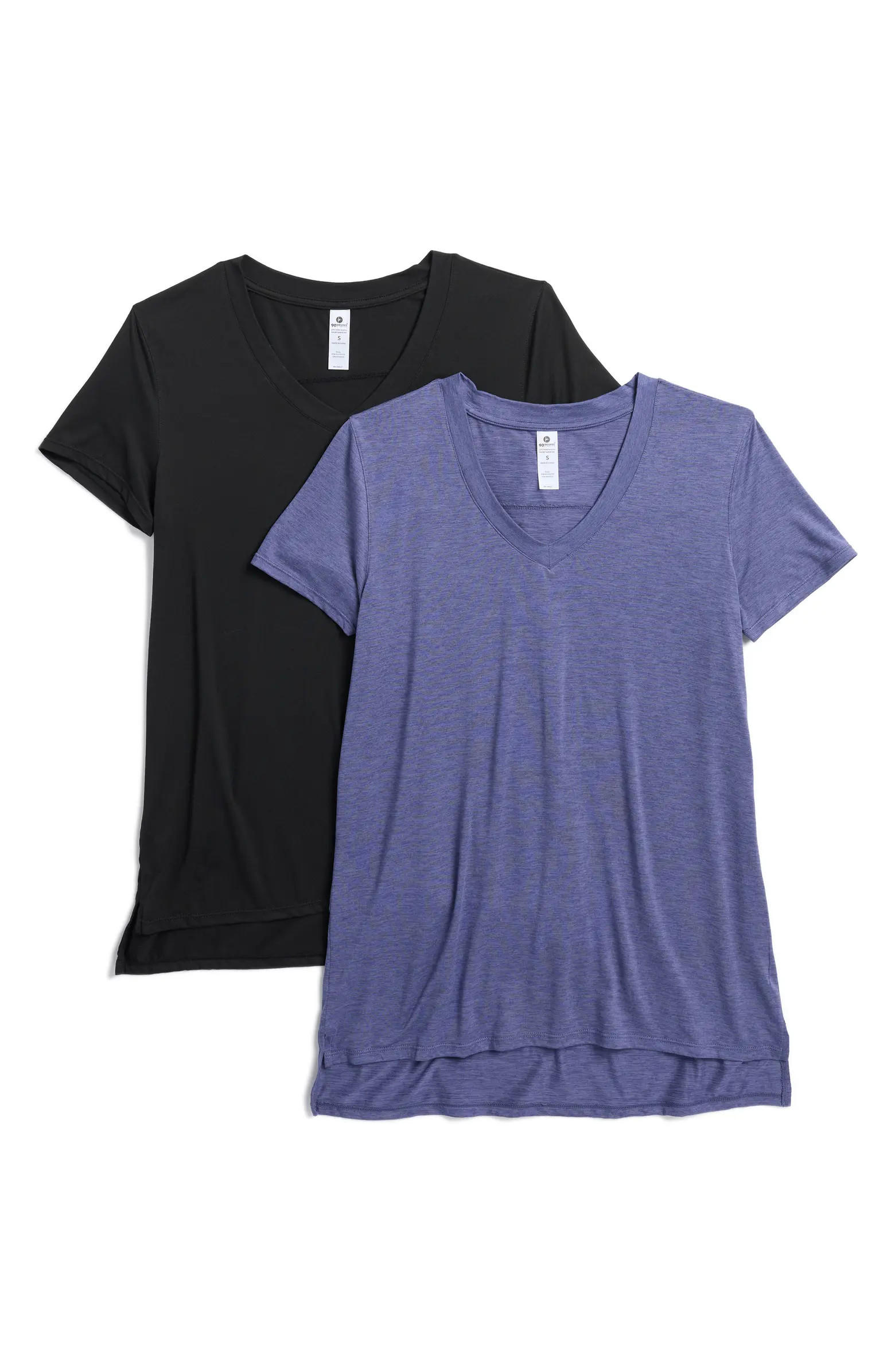 90 DEGREE BY REFLEX City View 2-Pack High-Low T-Shirts | Nordstromrack | Nordstrom Rack