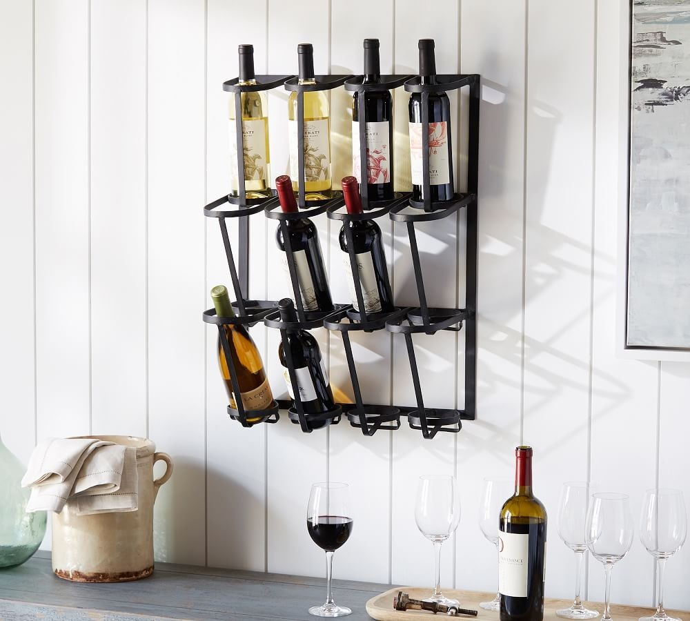 Vintage Blacksmith Wall Wine Rack | Pottery Barn (US)