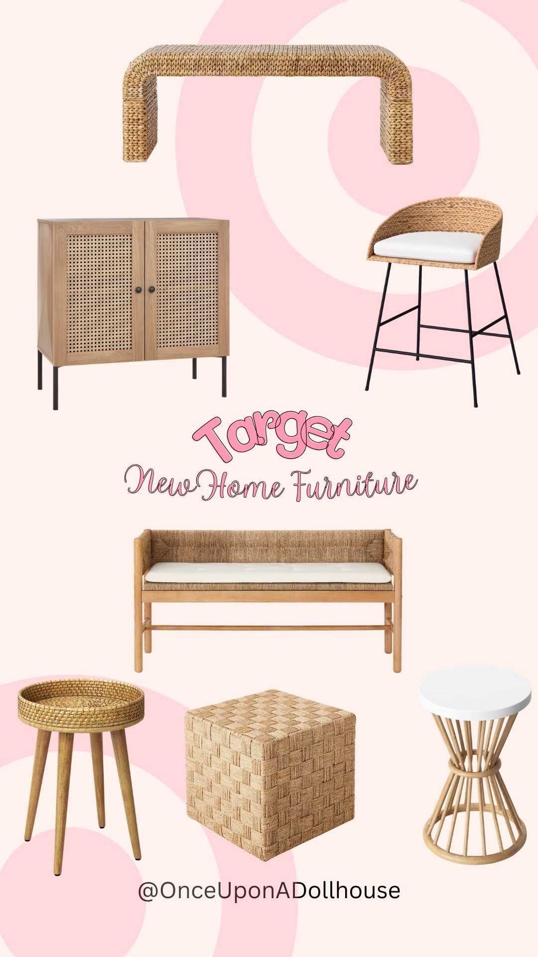 Target New Home Furniture! 

Barstool, bench, accent table, cube, Rattan table, sideboard 

#LTKSpringSale #LTKHome #LTKSeasonal