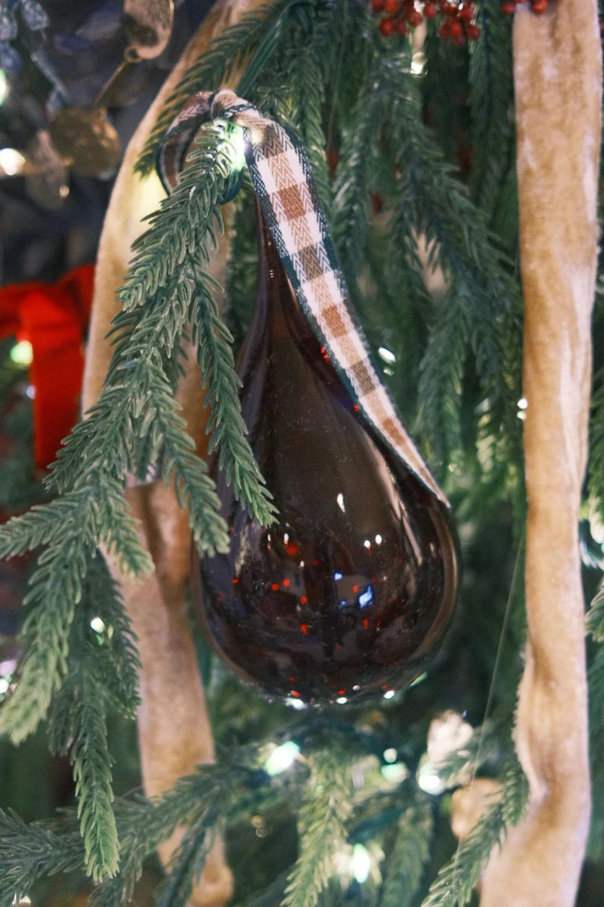 Red Glass Teardrop Ornament | Gatehouse No.1