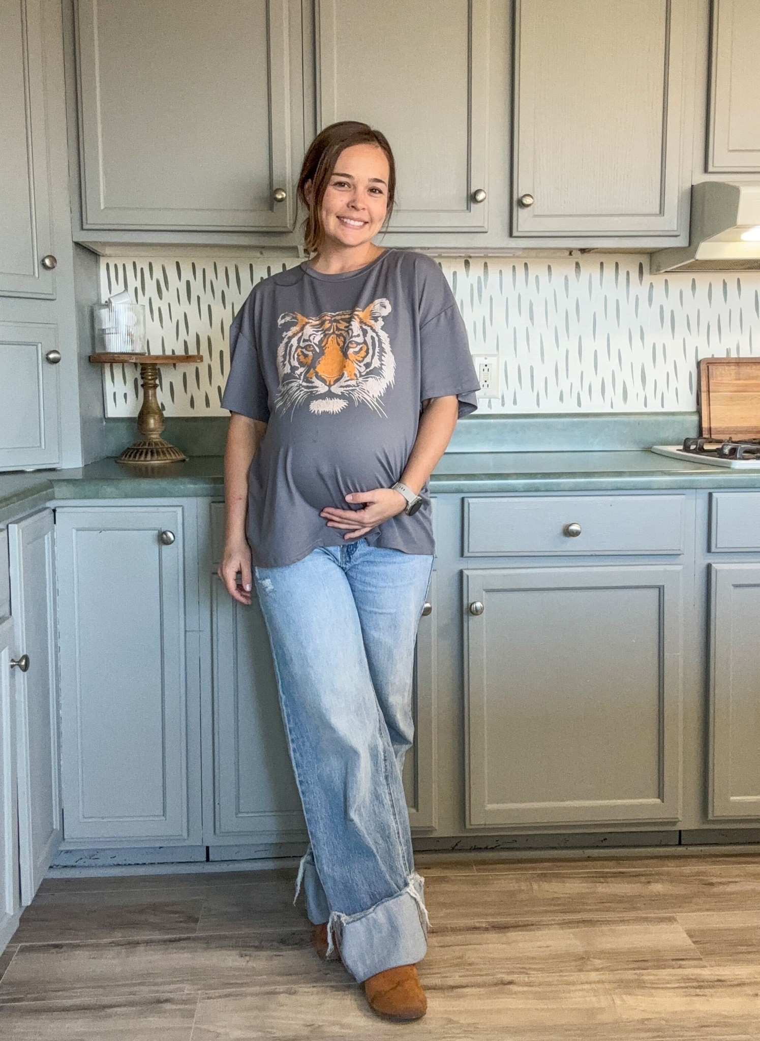 I’m very excited to have a pair of jeans I fit into 

#LTKBump #LTKootd #LTKmomlife