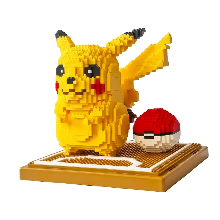 GEEKANT Figure Building Block Set Pokemon Pikachu, for Adults, 1260 Pcs, 7 inches Tall, Plastic -... | Walmart (US)