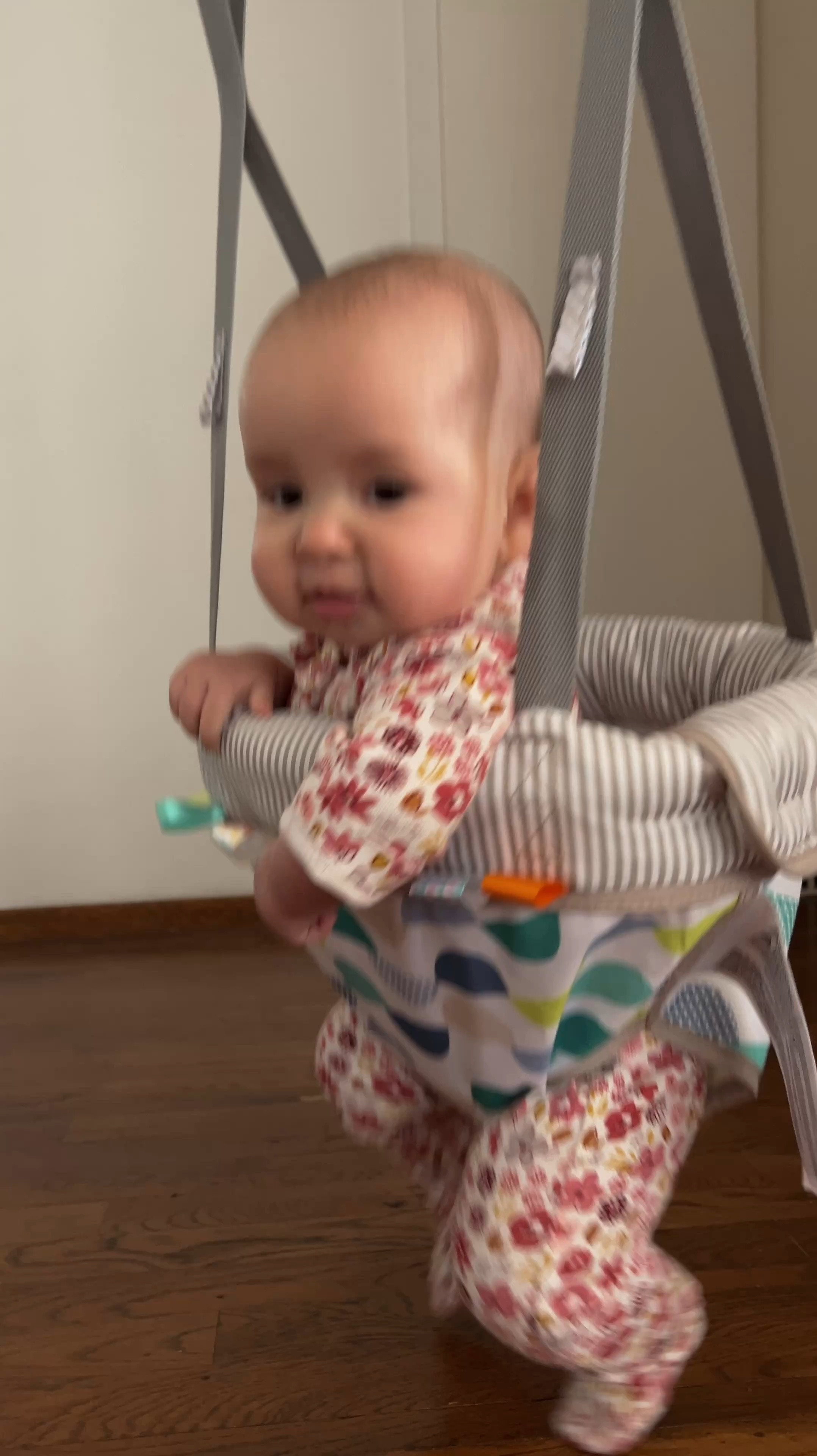 Our daughter loves to bounce on our lap, so we figured it was time to buy her a swing! 
