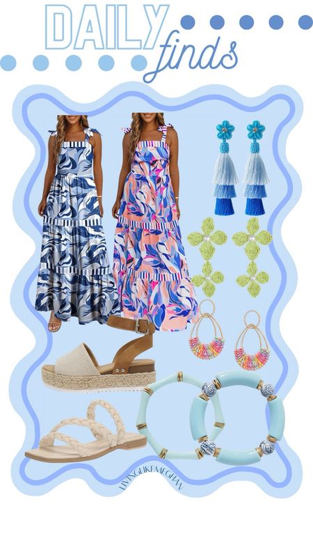 • Daily Finds •




Maxi dress, statement earrings, outfit idea, sandals, blue and white, summer outfit, spring outfit, vacation outfit, tie shoulder, Amazon finds, Amazon must haves, Amazon fashion

#LTKswim #LTKshoecrush