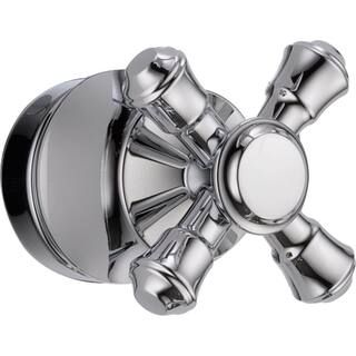 Delta Cassidy Tub and Shower Faucet Metal Cross Handle in Chrome H795 - The Home Depot | The Home Depot