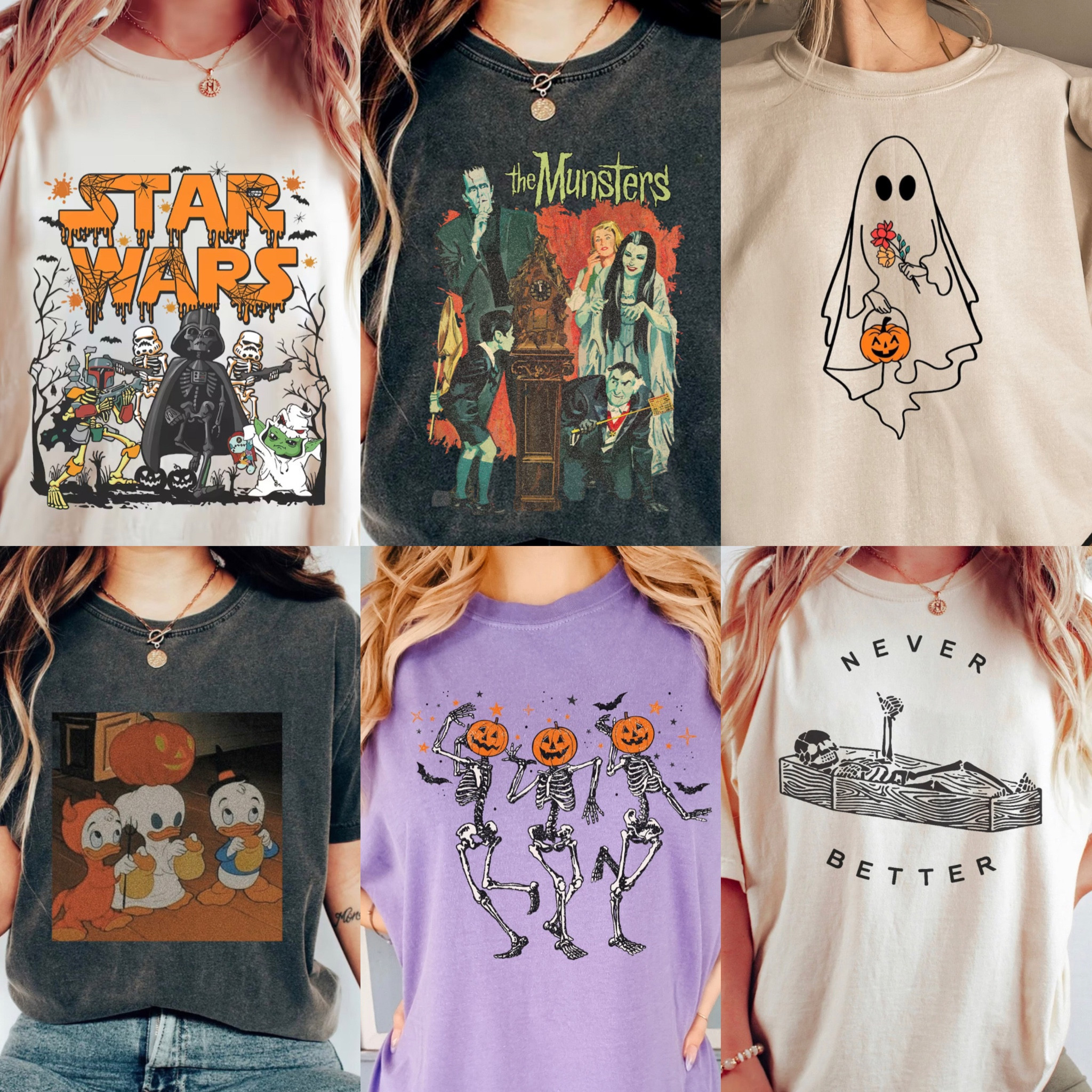 Etsy
Small Business
Halloween
Graphic Tee
T-shirt
Unique
Tee
Matching shirts
Couple shirts
Group shirts
Bachelorette Party
Spooky
Horror
Star Wars
Monsters
Ghost
Pumpkin
Skeleton
Disney
Morbid
Universal
Halloween Horror Nights
Howl O Scream
Theme Parks
Haunted House
Pumpkin Patch
Carving Pumpkins
Trick or Treat
Donald Duck
Holiday
Family
Friends
Party
Costume
Teacher
Work
Event

#LTKHoliday #LTKworkwear #LTKHalloween