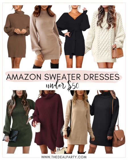 Amazon Fashion | Amazon Sweater Dresses | Amazon Deals | Amazon Deals | Amazon short Sweater dresses | Casual Sweater Dresses

#LTKunder50 #LTKSeasonal #LTKsalealert