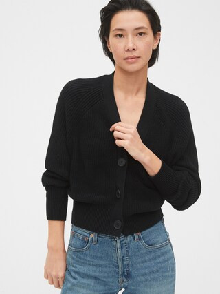 Slouchy Cropped Cardigan | Gap (US)
