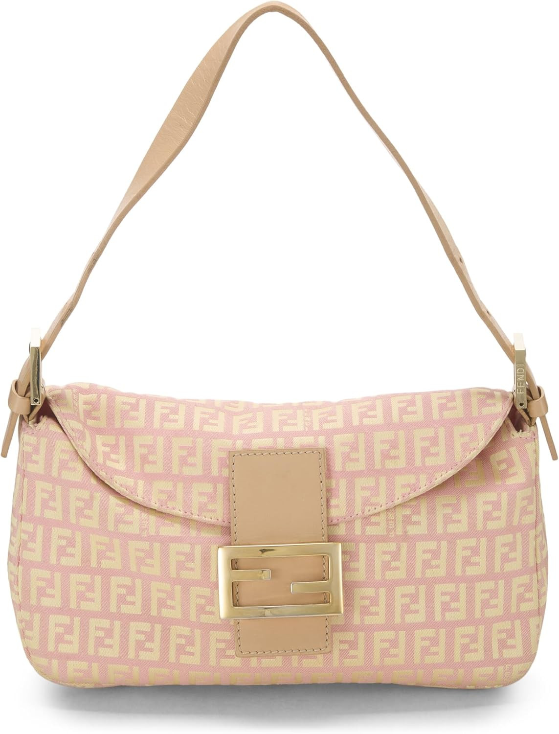 Pre-Loved Pink Zucchino Canvas Shoulder Bag, Pink | Amazon (US)