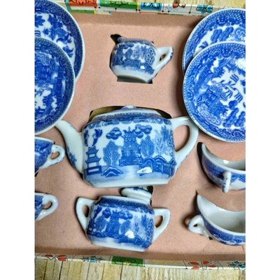 Vtg Jaymar Blue & White Oriental Childs Tea Set 11pc Set (ebC)  | eBay | eBay US