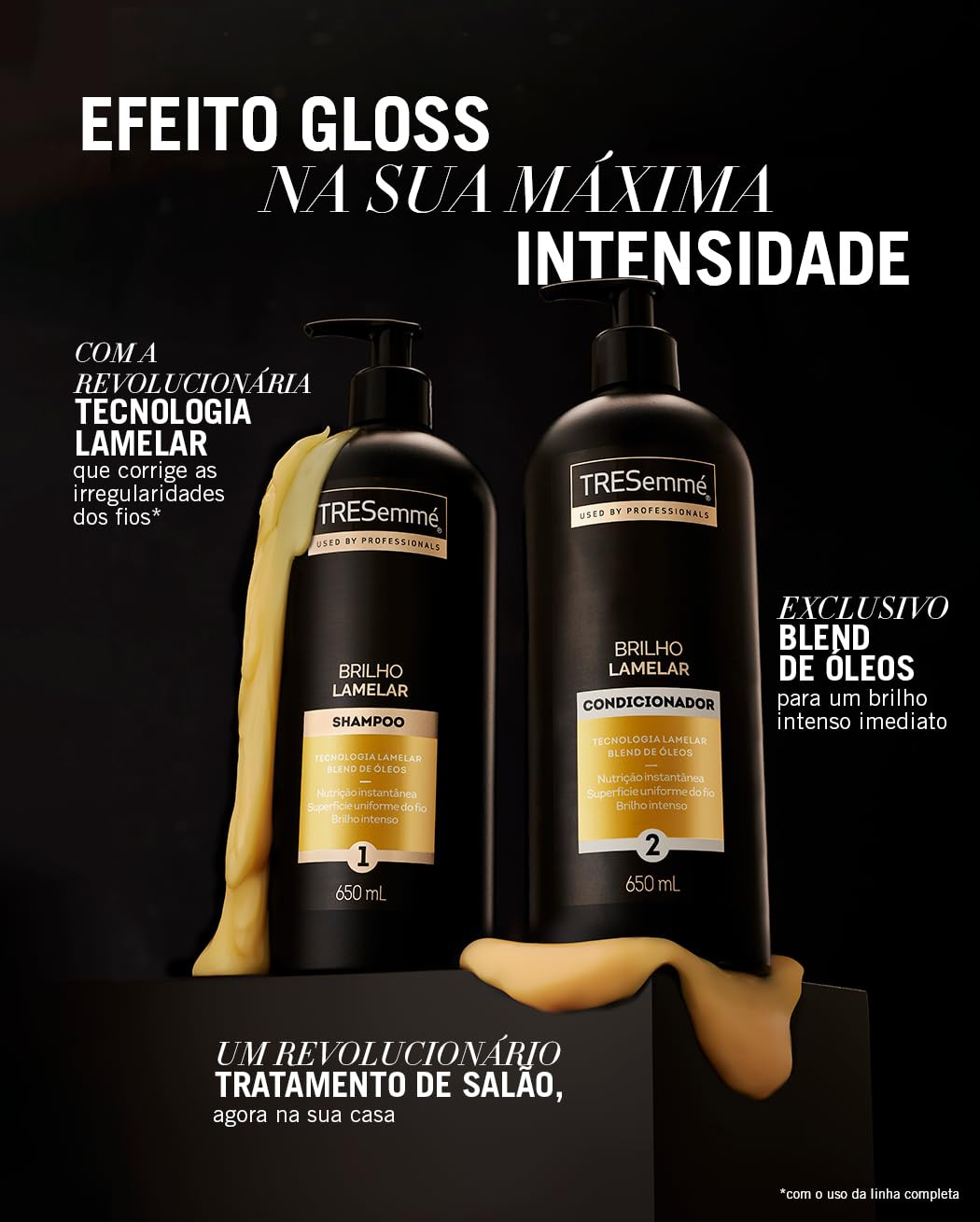 TRESemmé Shampoo Tresemmé Brilho Lamelar Frasco 650Ml | Amazon (BR)