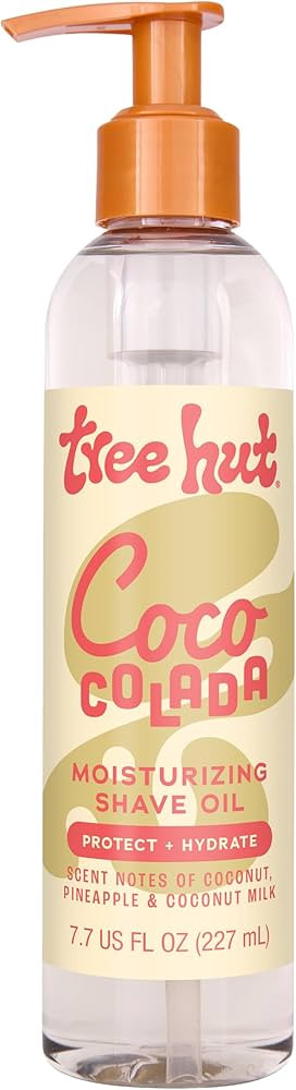 Tree Hut Coco Colada Moisturizing Shave Oil, Gel-to-Oil Formula, Ultra Hydrating Barrier for a Cl... | Amazon (US)