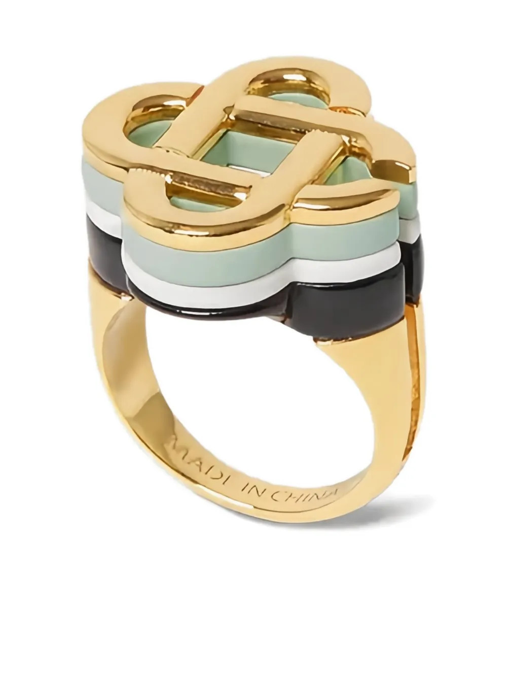 Casablanca Hiking Stacked ring - Gold | Farfetch Global