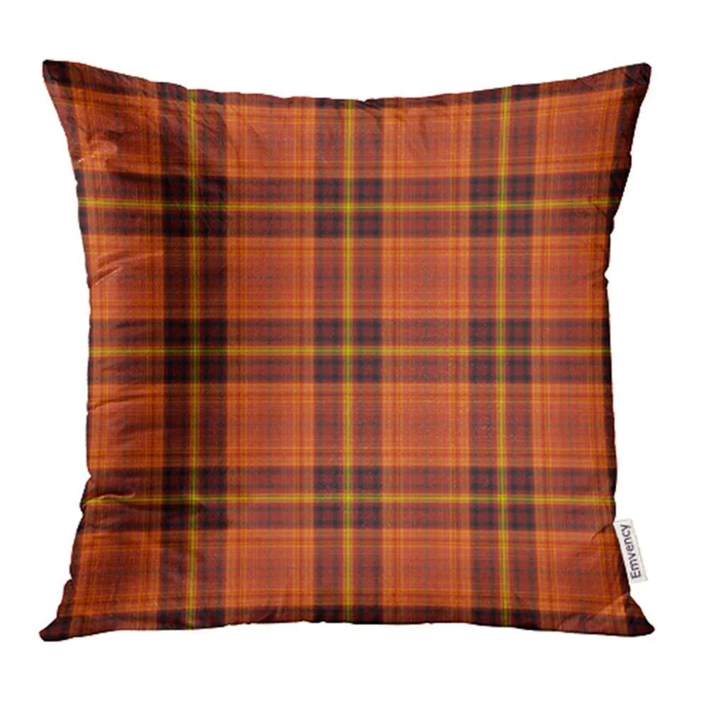 ARHOME Black Tartan Warm Plaid Brown Fall Flannel Gingham Picnic Autumn Check Pillowcase Cushion ... | Walmart (US)