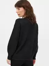 Buy Black Sequinned Mistletoe Christmas Knitted Jumper 12 | Jumpers | Tu | Tu Clothing