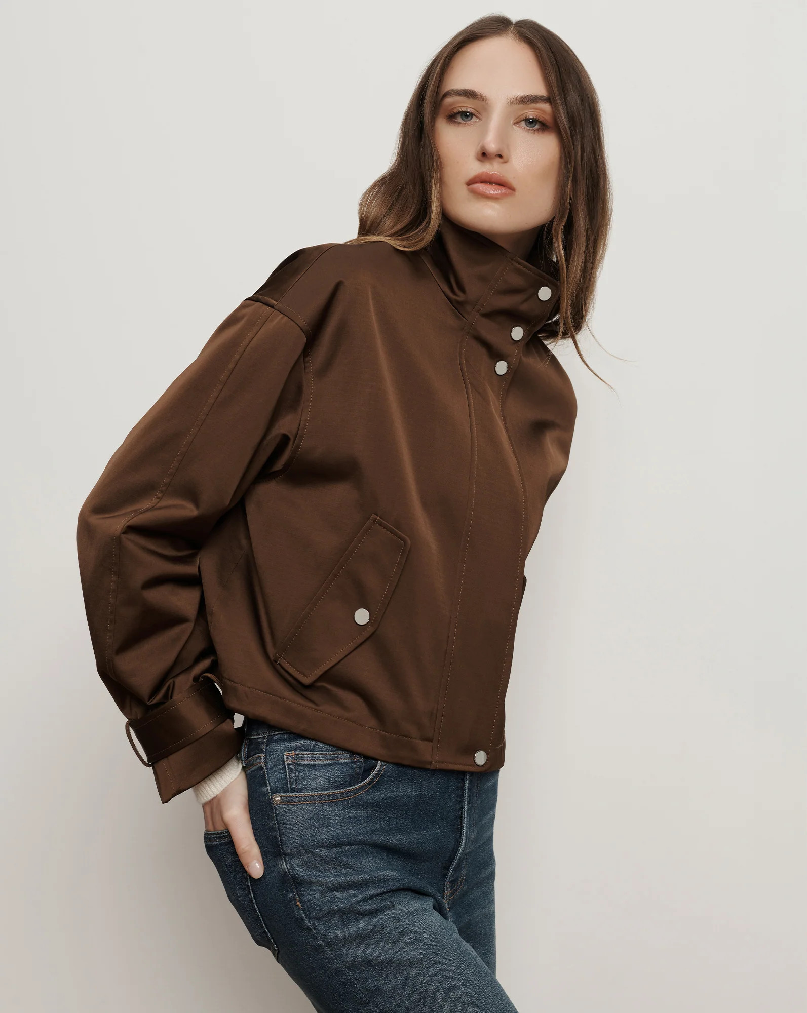 Veronica Beard Bateman Cropped Jacket Walnut | Veronica Beard