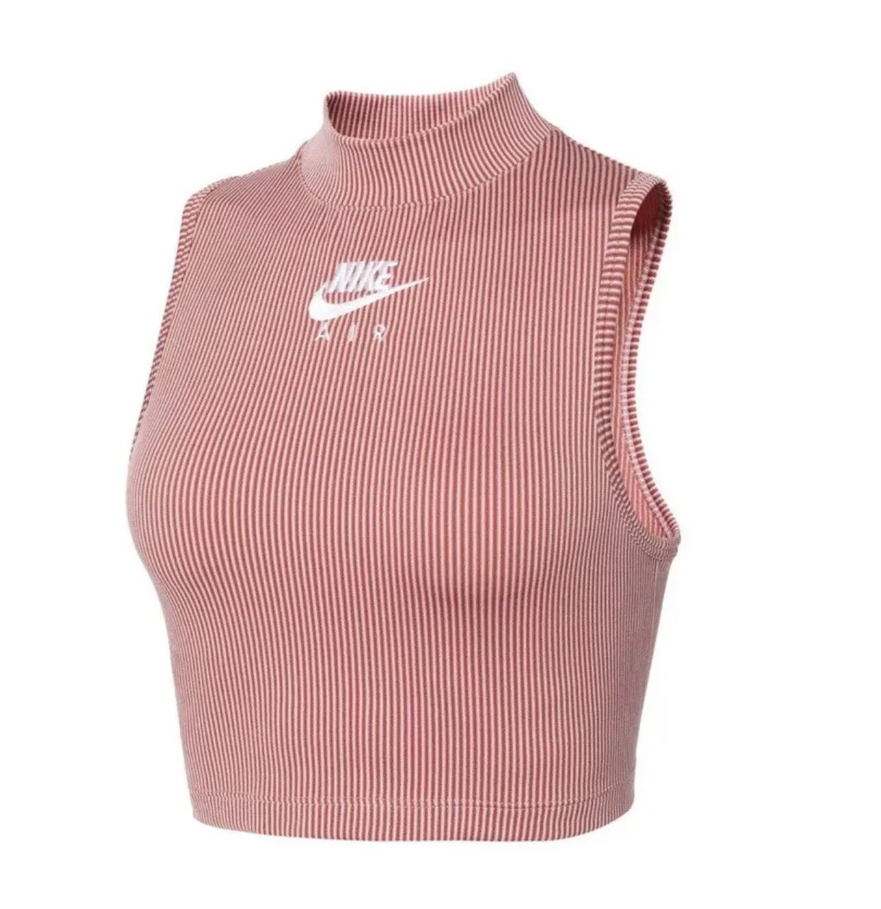 Nike Womens Sportswear Air Rib Crop Top Pink Glaze CZ9341 630 Sz XS $50  | eBay | eBay US