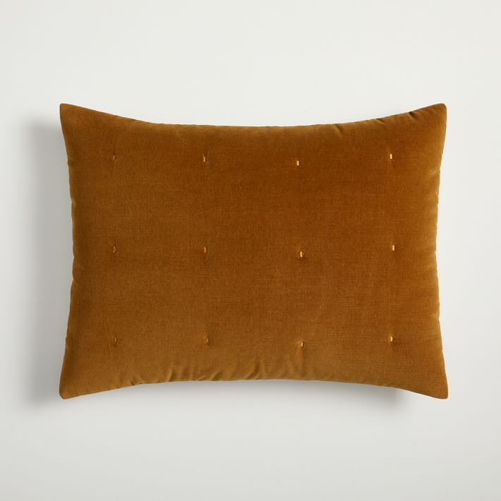 Classic Cotton Velvet Tack Stitch Quilt & Shams | West Elm (US)