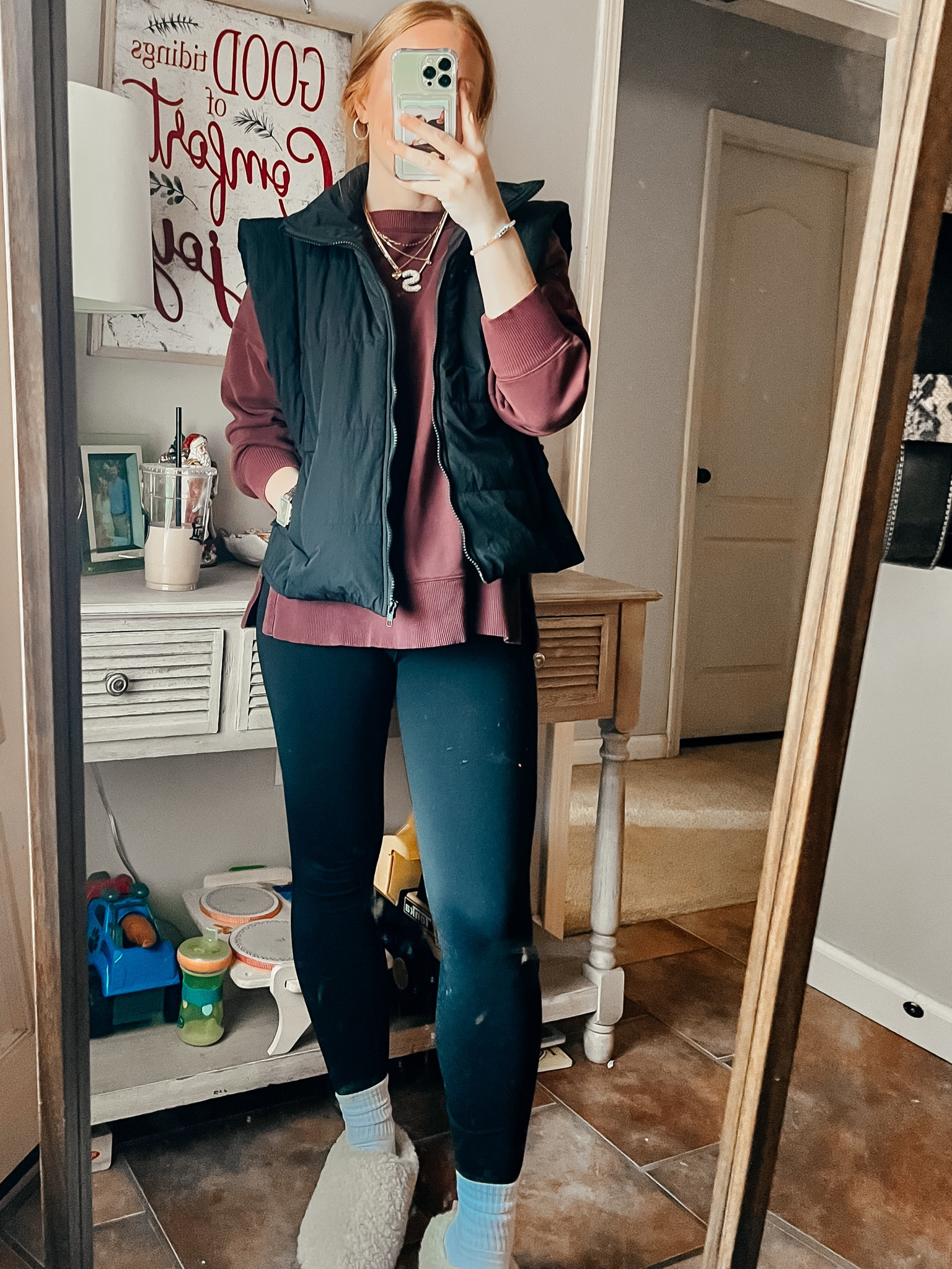 Comfy fits only when these temps drop!! Aerie leggings are always and go to. This sweater is an old Aerie version as well. 

#LTKSaleAlert #LTKCyberWeek #LTKStyleTip