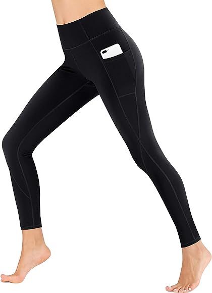 Yoga Pants with Pockets Extra Soft Leggings with Pockets for Women Non See-Through High Waist Wor... | Amazon (US)