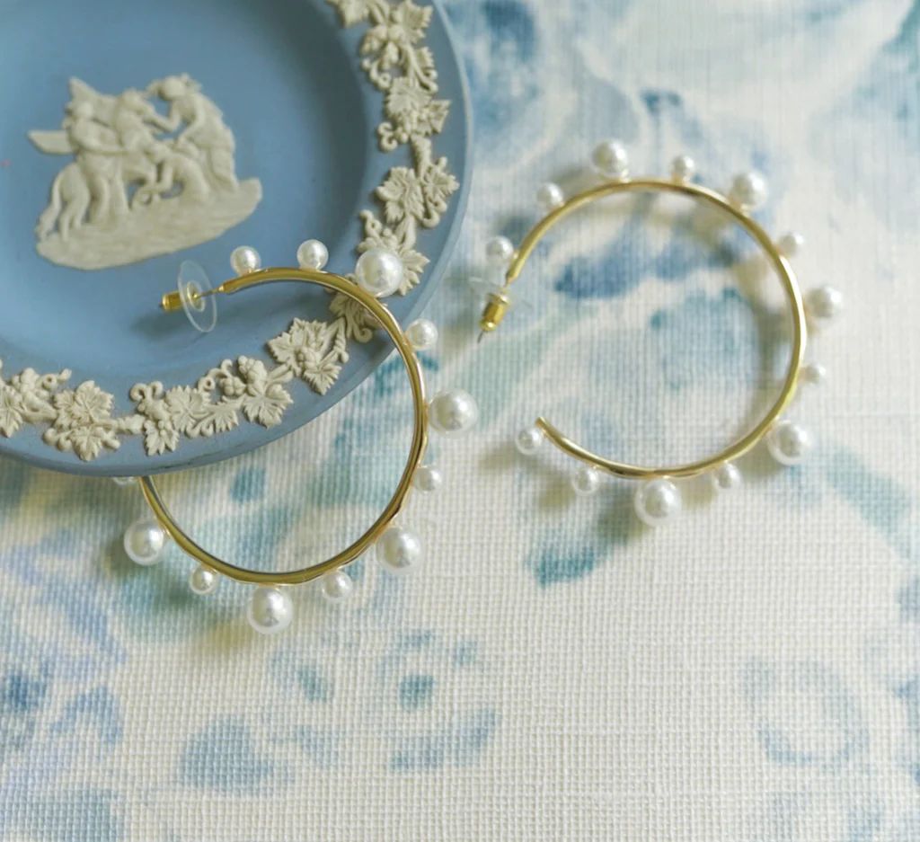 collection earrings: pearl hoops | Nicola Bathie Jewelry