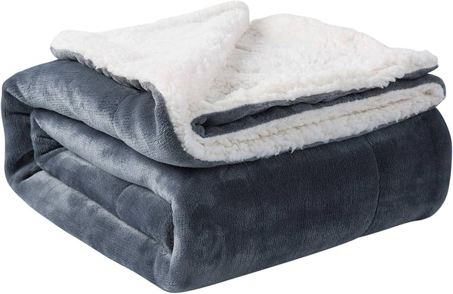 NANPIPER Sherpa Blanket Warm Blankets for Winter Super Soft Fuzzy Flannel Fleece/Wool Like Revers... | Amazon (US)