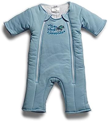 Baby Merlin's Magic Sleepsuit - Swaddle Transition Product - Cotton-Blue-3-6 Months | Amazon (US)