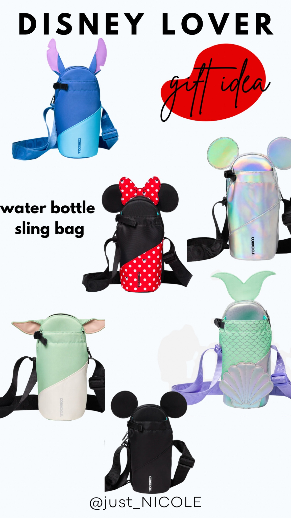 Fun gift idea for a Disney lover! This water bottle sling bag is great for carrying water, your phone, hand sanitizer, and sunnies around the park all day! 

#LTKGiftGuide #LTKFamily #LTKTravel