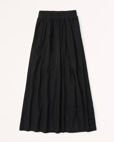 Women's Linen-Blend High-Slit Maxi Skirt | Women's Bottoms | Abercrombie.com | Abercrombie & Fitch (US)