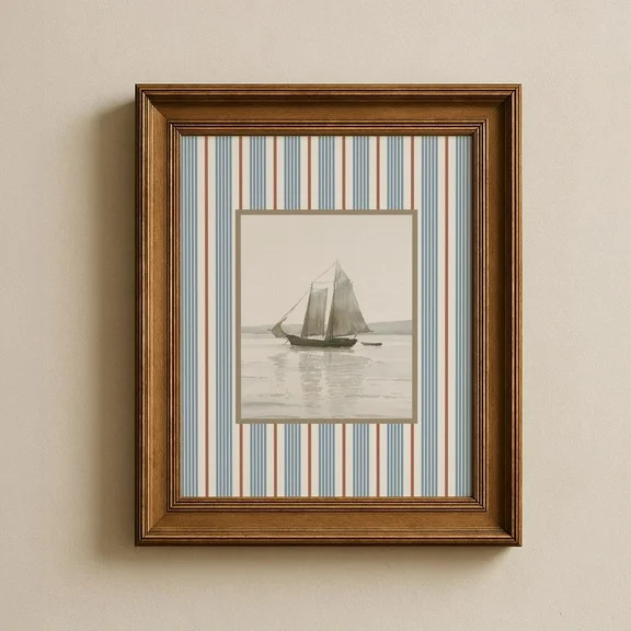 Vintage Sailboat Print Coastal Grandma Art Nancy Meyers Inspired Wall Decor Vintage Nautical Nurs... | Walmart (US)