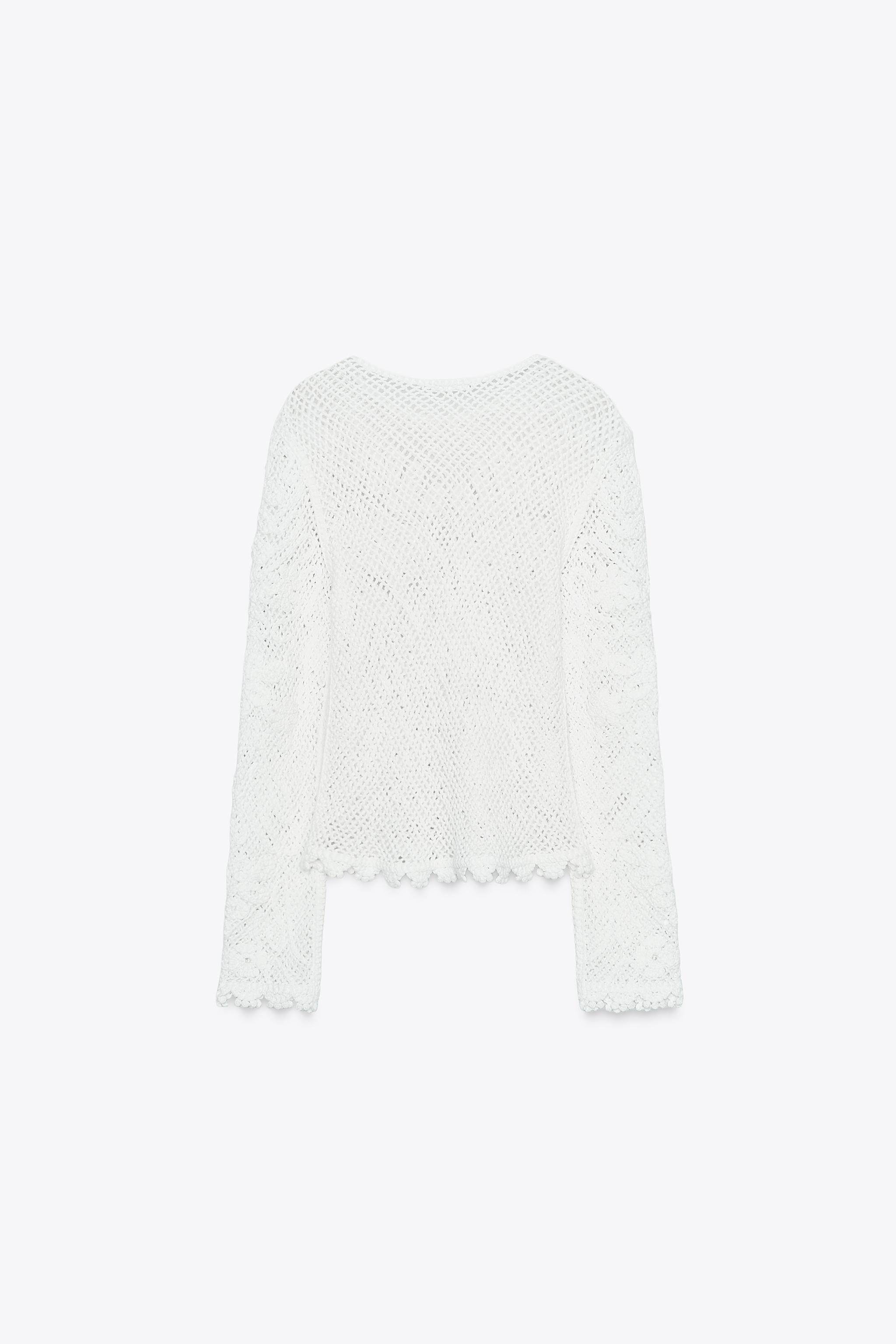 EMBROIDERED LACE TOP | Zara UK