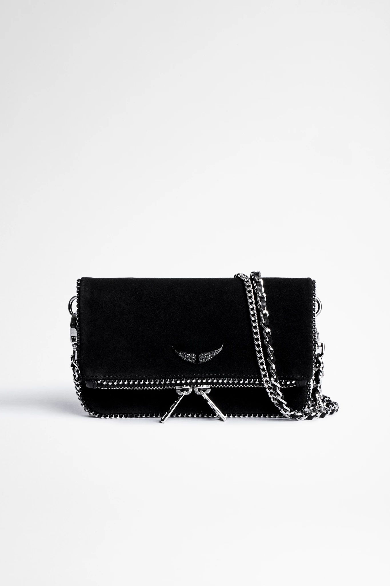 Rock Nano Suede & Strass Clutch | Zadig & Voltaire (UK)