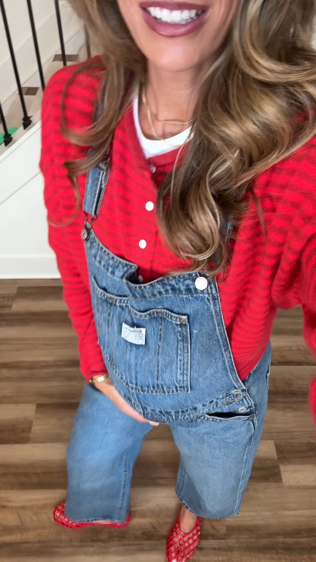 Outfit today 34 weeks pregnant. These Levi’s overalls would be super cute for a fun maternity shoot. I sized up for bump to medium but probably could have gotten a large for third trimester. 
I’m usually a small
Medium in cardi
Small tall in ribbed tee
Jelly flats are old from old navy but linked a handful of similar pairs


Levi’s jeans, jellies, spring outfit idea

#LTKmomlife #LTKootd #LTKBump