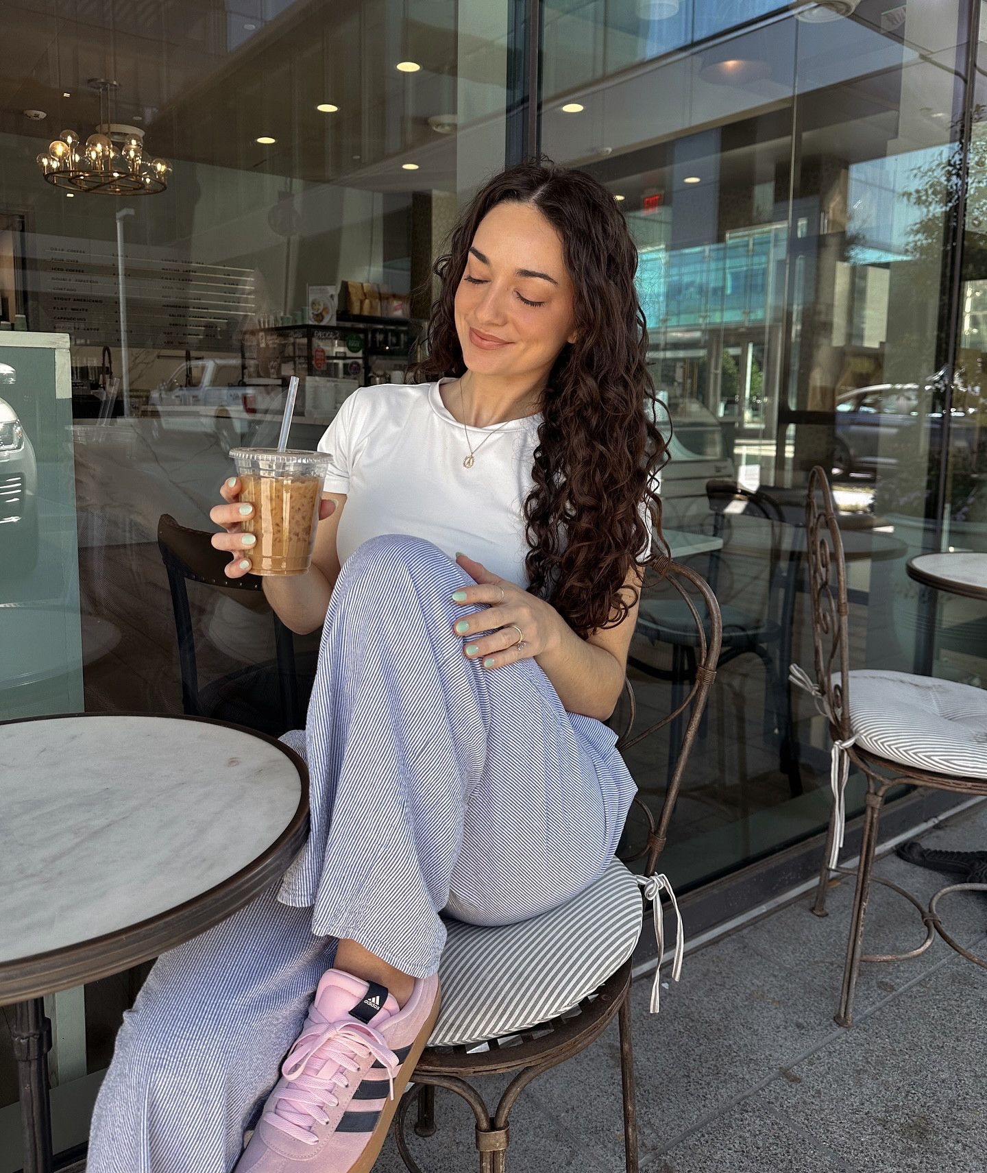 ootd for a coffee run & getting content for a brand deal! The perfect summer pants - so comfy! They run long so keep that in mind! 

#LTKFindsUnder50 #LTKSeasonal #LTKFindsUnder100