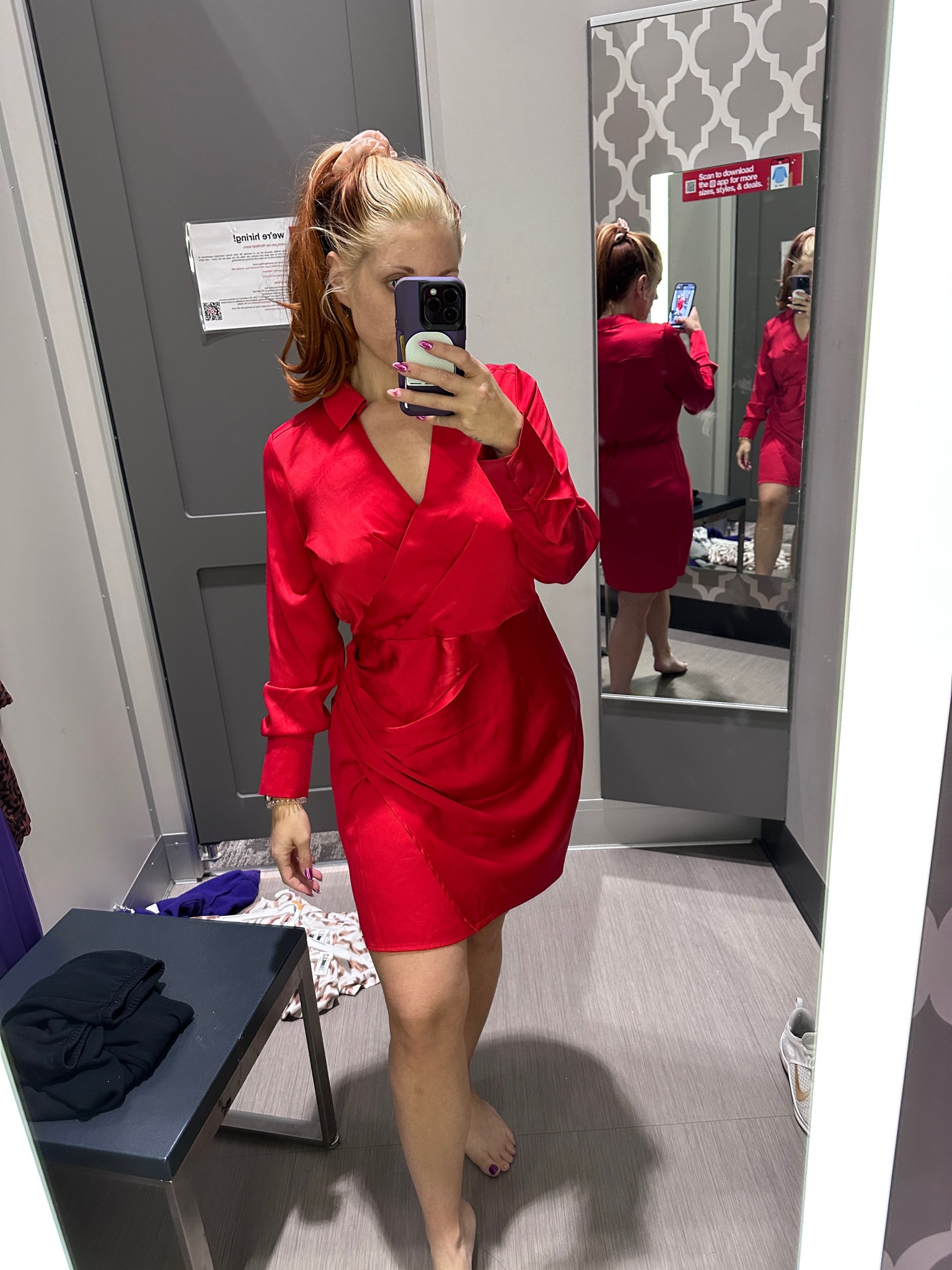 What a perfect holiday party red dress! 

Wearing a medium!

#LTKmidsize #LTKHoliday #LTKfindsunder50