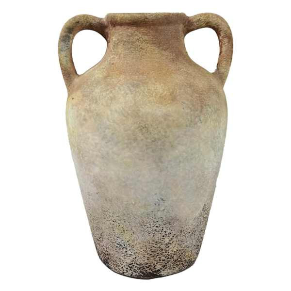 Neutral Ceramic Vase, 10.75", Orange, sold by At Home | At Home