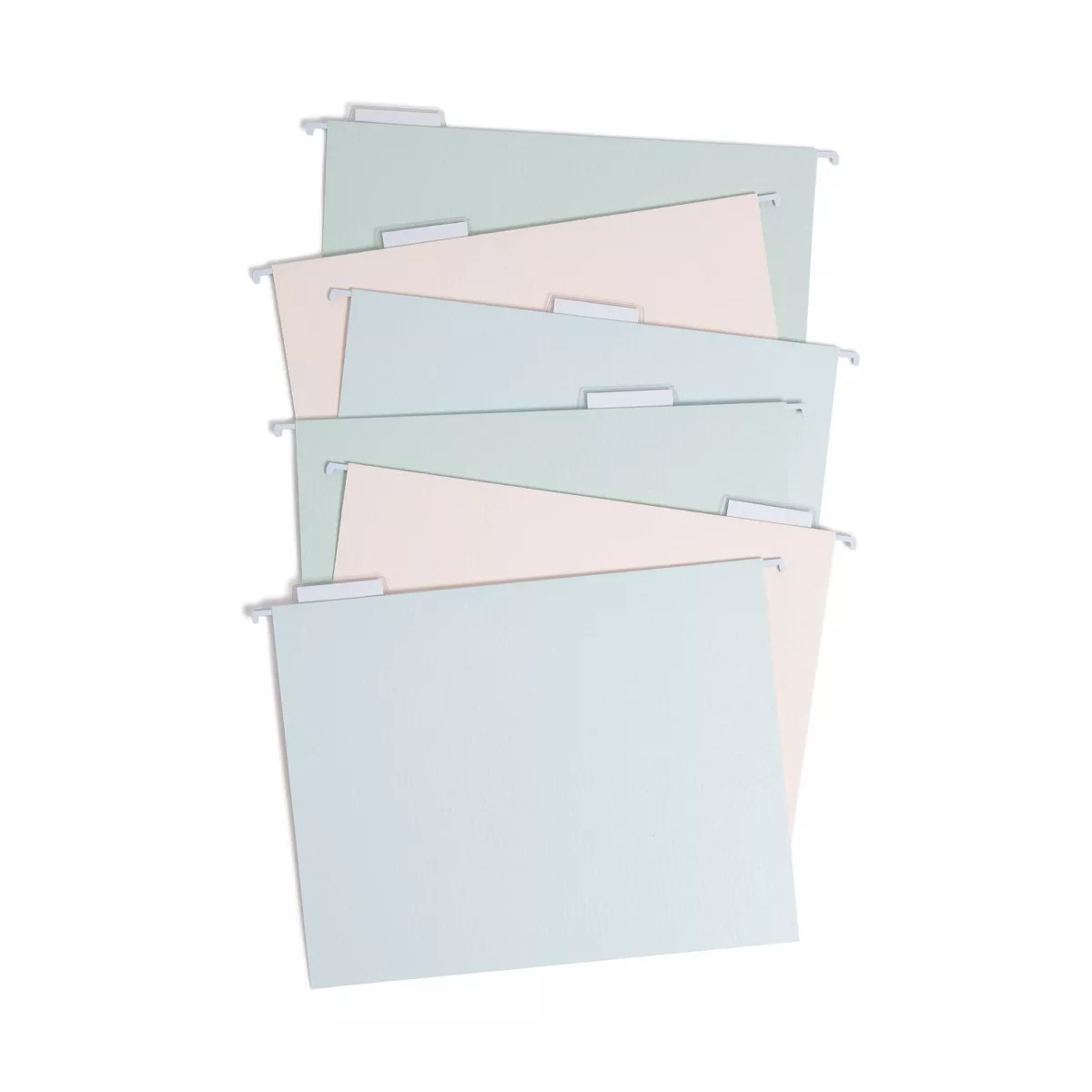 U Brands 6ct 6 Pockets Hanging File Folders - Debossed Pastels | Target