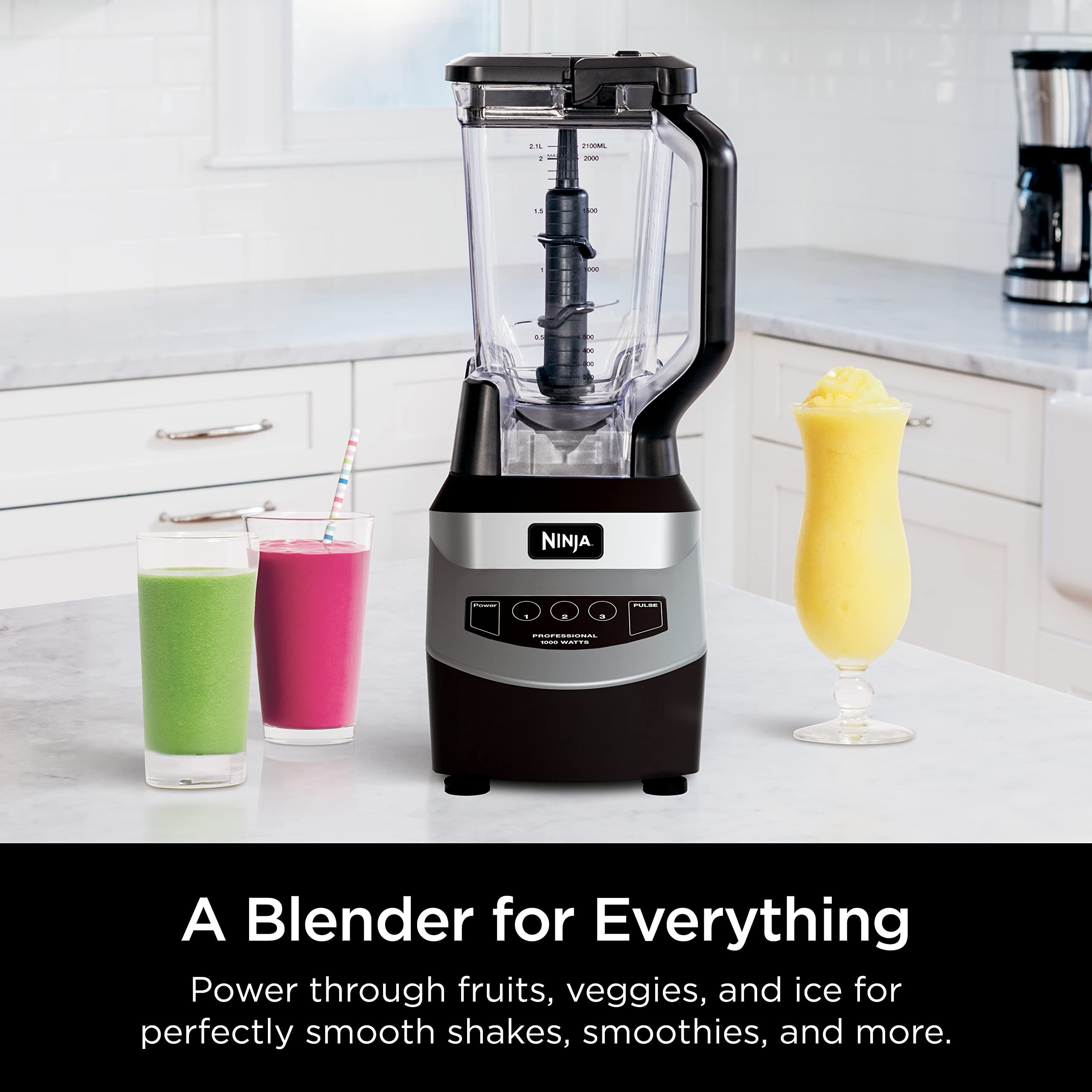 Ninja Blender, For-Smoothies, Salsa, Shakes, Slush, and-Frozen Drinks, Pitcher, and-Lid, for-Kitc... | Amazon (US)